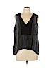 BCBGMAXAZRIA 100% Silk Black Sleeveless Silk Top Size L - photo 1