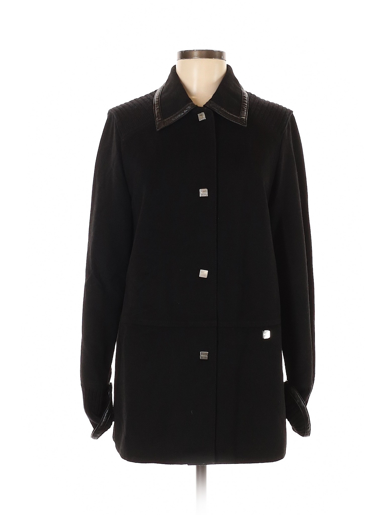 Weill Women Black Wool Coat 6 | eBay
