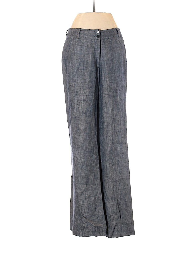 Calvin Klein 100% Linen Blue Linen Pants Size 2 - photo 1