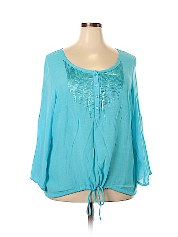 Cj Banks Long Sleeve Blouse (view 1)