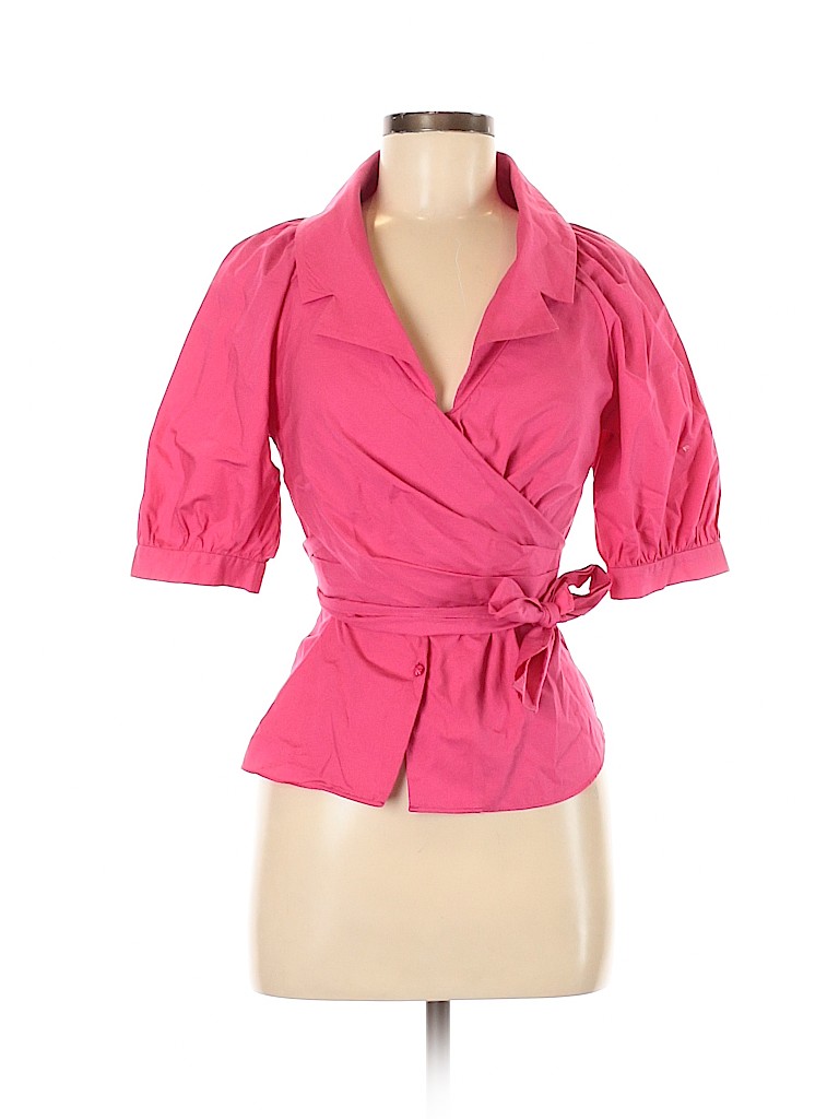 Kenzo 100% Cotton Pink Short Sleeve Blouse Size 38 (FR) - photo 1