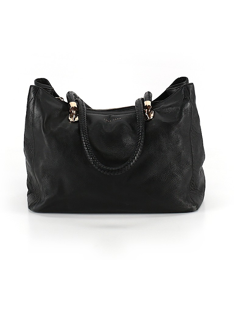 Cole Haan 100% Leather Black Leather Tote One size - photo 1