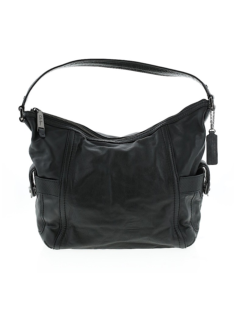 cole haan black leather shoulder bag