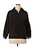 Unbranded 100% Cotton Black 3/4 Sleeve Blouse Size XL - photo 1