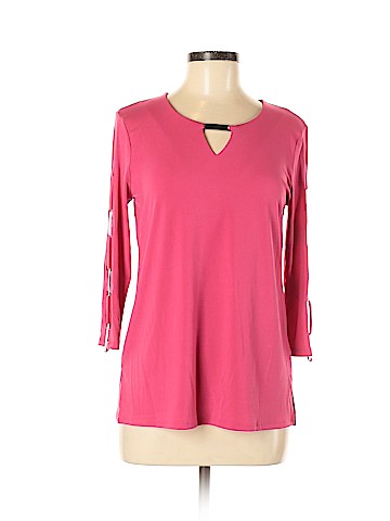 JM Collection 3/4 Sleeve Top (view 1)