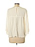 New Directions 100% Rayon White Long Sleeve Blouse Size XL - photo 2