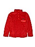Patagonia 100% Polyester Solid Red Fleece Jacket Size 16 - 18 - photo 1