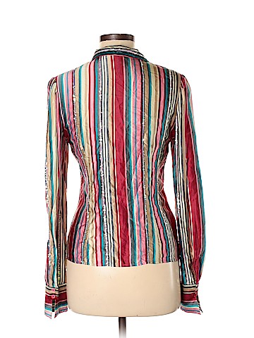Chloé Long Sleeve Silk Top (view 2)