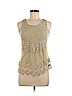 Daytrip 100% Polyester Tan Sleeveless Top Size M - photo 1
