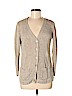 Very Vineyard 100% Linen Tan Cardigan Size M - photo 1