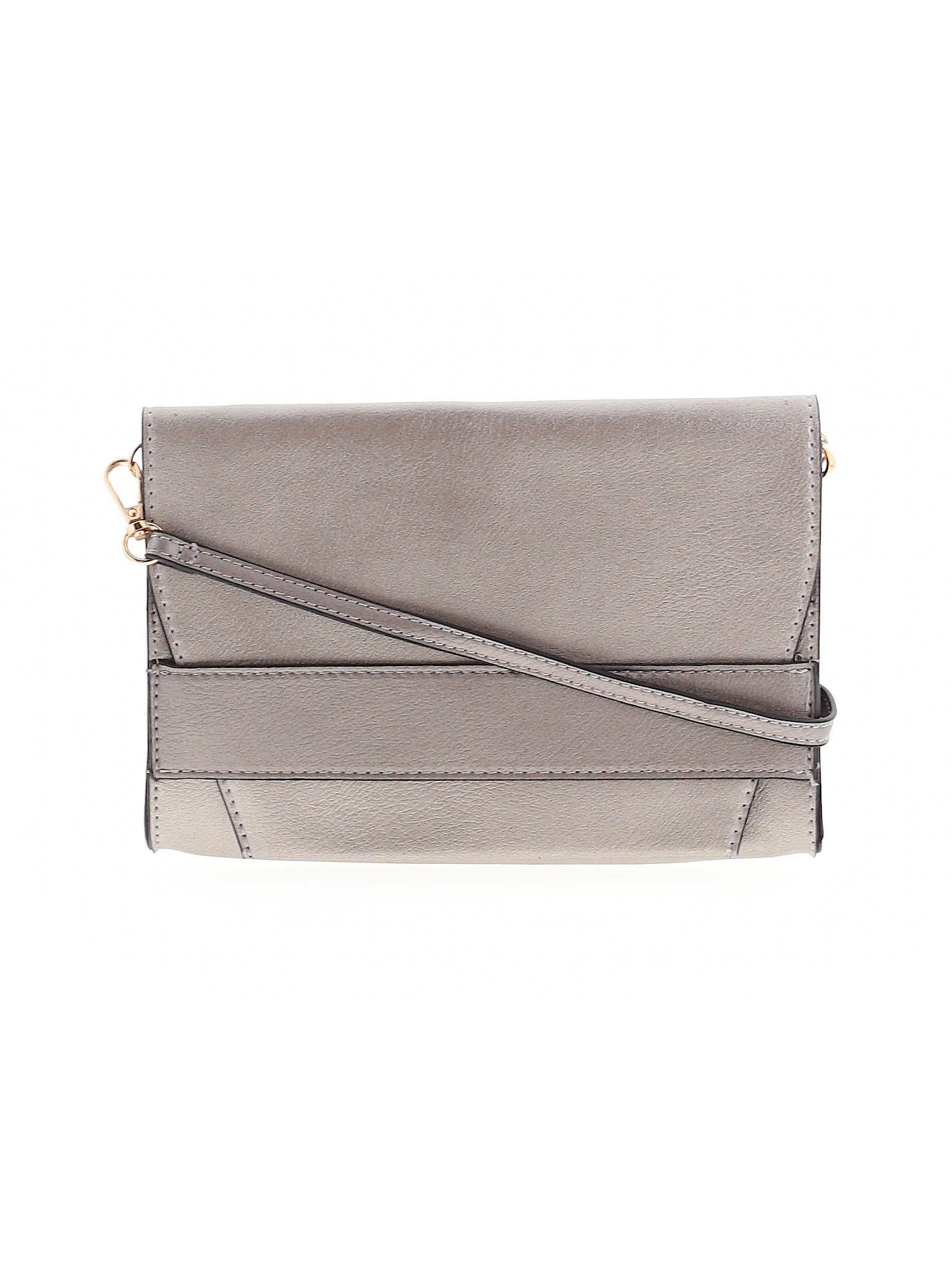 Summer & Rose Solid Metallic Gray Crossbody Bag One Size - 86% off ...