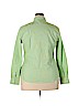 Lands' End 100% Cotton Green Long Sleeve Button-Down Shirt Size 18 - photo 2