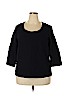 Doncaster Black 3/4 Sleeve Top Size 2X - photo 1