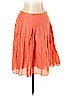 Theory 100% Cotton Orange Casual Skirt Size 10 - photo 1