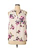 Alice Blue 100% Polyester White Sleeveless Blouse Size XL - photo 1
