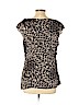 Ann Taylor Gray Short Sleeve Silk Top Size 12 - photo 2