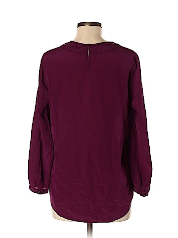 Madewell Long Sleeve Silk Top (view 2)