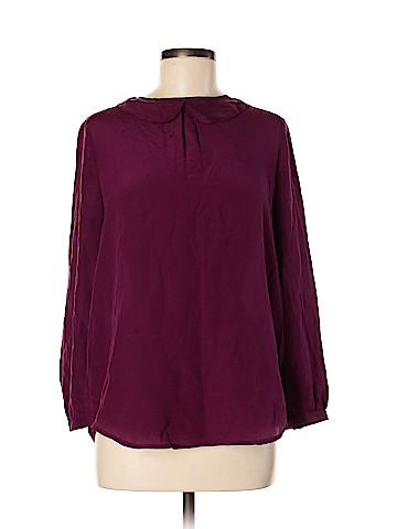 Madewell Long Sleeve Silk Top (view 1)