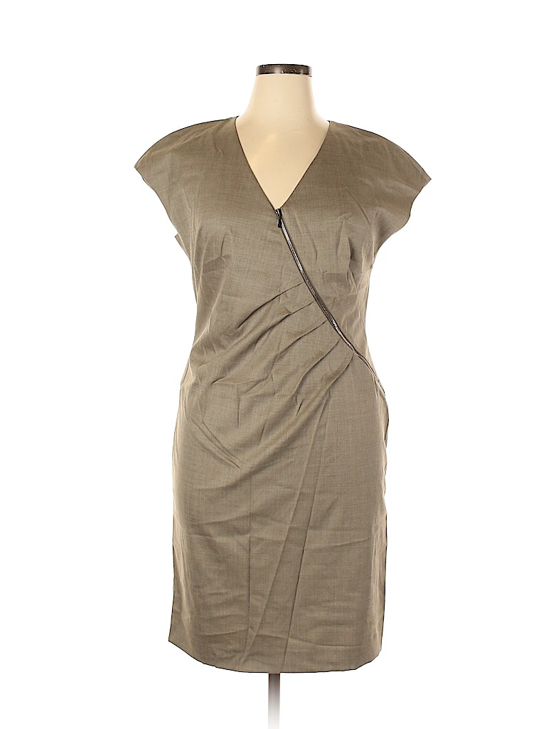 Escada Gray Casual Dress Size EU 42 / US 12 - photo 1