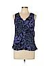 DKNY Purple Sleeveless Blouse Size L (petite) - photo 1