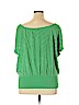 New York & Company Green Short Sleeve Top Size XL - photo 2