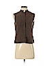 Carlisle Brown Sleeveless Button-Down Shirt Size 4 - photo 1