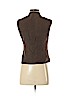 Carlisle Brown Sleeveless Button-Down Shirt Size 4 - photo 2