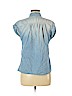 Old Navy 100% Cotton Blue Short Sleeve Button-Down Shirt Size S (petite) - photo 2