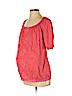 A Pea in the Pod 100% Viscose Pink Short Sleeve Blouse Size S - photo 1
