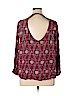 Gypsies & Moondust 100% Rayon Burgundy Long Sleeve Blouse Size XL - photo 2