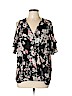 Jules & Leopold 100% Polyester Black Short Sleeve Blouse Size XL - photo 1