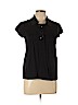 Theory 100% Cotton Black Short Sleeve Top Size S - photo 1