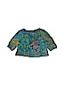 Peek 100% Cotton Print Blue 3/4 Sleeve Blouse Size 3-6 mo - photo 2