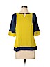 Banana Republic 100% Polyester Yellow Short Sleeve Blouse Size XS (petite) - photo 1