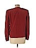 Valentino Boutique Red Long Sleeve Silk Top Size 10 - photo 2
