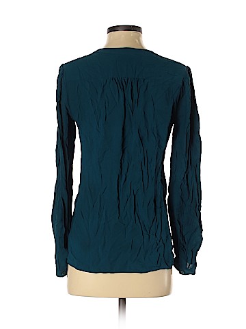 Michael Kors Long Sleeve Silk Top (view 2)