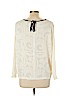 Ann Taylor LOFT 100% Polyester Ivory Long Sleeve Blouse Size XL - photo 2