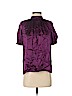 Proenza Schouler 100% Silk Purple Short Sleeve Silk Top Size 2 - photo 1
