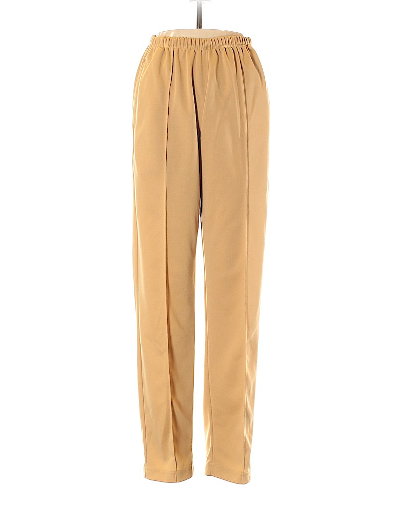 Sara Morgan for Haband 100% Polyester Solid Tan Casual Pants Size 8 ...