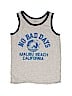Gap Kids 100% Cotton Graphic Gray Tank Top Size 6 - photo 1