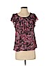 Ann Taylor LOFT Outlet 100% Polyester Purple Short Sleeve Blouse Size S (petite) - photo 1