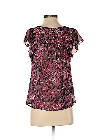Ann Taylor LOFT Outlet Short Sleeve Blouse (view 2)