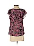 Ann Taylor LOFT Outlet 100% Polyester Purple Short Sleeve Blouse Size S (petite) - photo 2