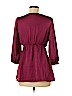 Adiva 100% Polyester Purple 3/4 Sleeve Blouse Size M - photo 2