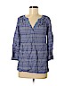 Kenar 100% Rayon Blue 3/4 Sleeve Blouse Size XL - photo 1