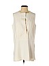 Victor Alfaro Ivory Short Sleeve Blouse Size 4 - photo 1
