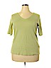 J.jill 100% Pima Cotton Green Short Sleeve T-Shirt Size XL - photo 1