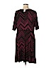 Soma Burgundy Casual Dress Size XL - photo 2