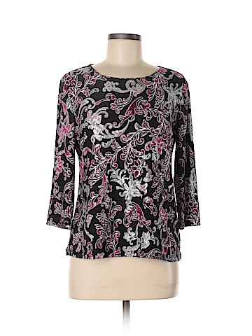 JM Collection 3/4 Sleeve Top (view 1)