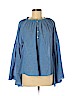 Love Sam 100% Cotton Blue Long Sleeve Blouse Size M - photo 1